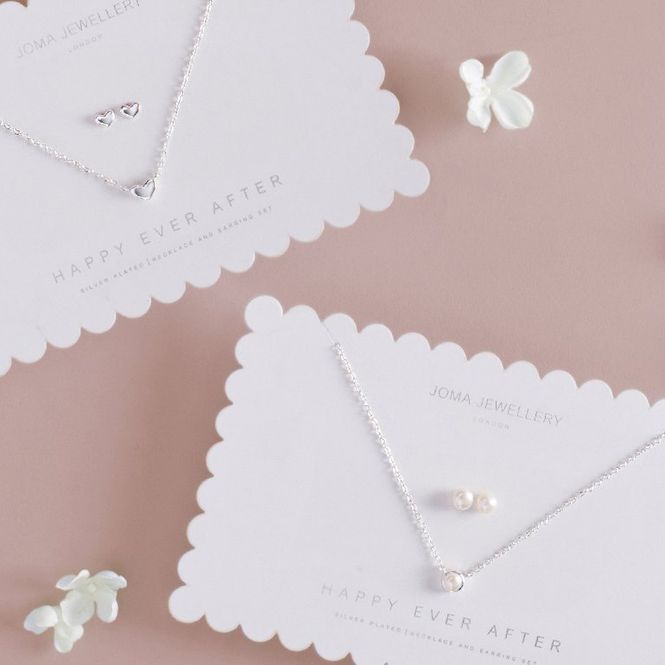 Hovedbilde Brudesmykke sett Hjerte Joma Jewellery