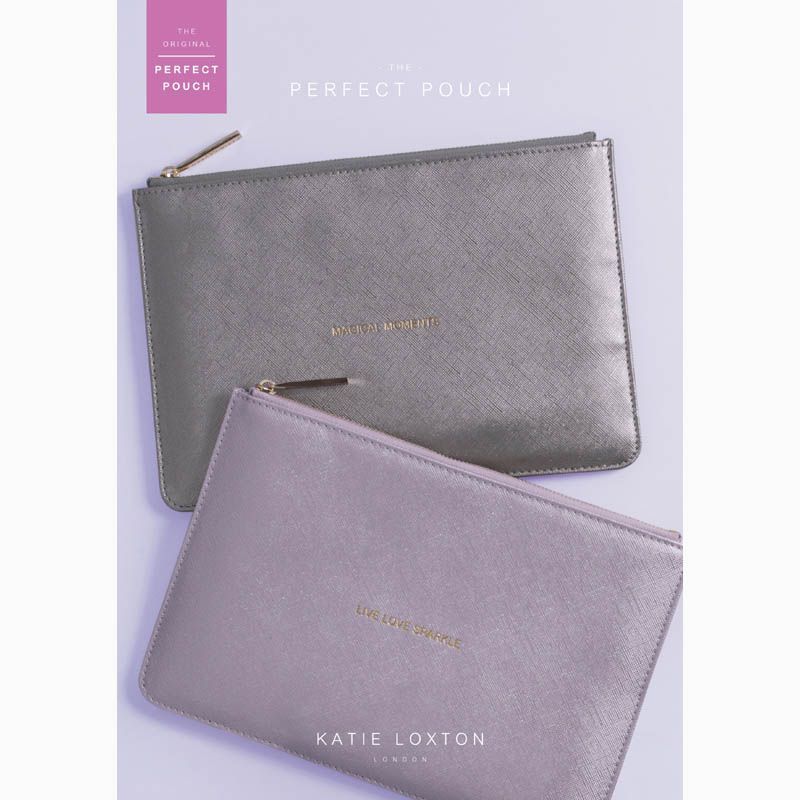 Clutch LIVE LOVE SPARKLE Rosa metallic Katie Loxton 