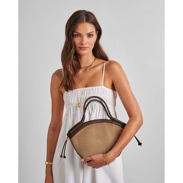 Håndveske - skulderveske FLORENCE RAFFIA brun Katie Loxton 