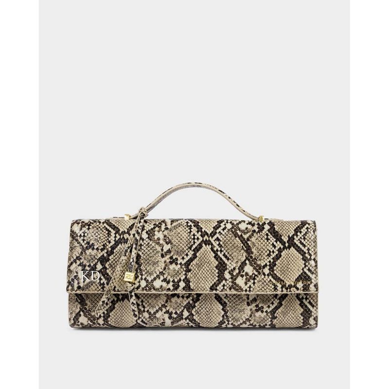Clutch - håndveske ALMA faux snake slangeskinn Katie Loxton 