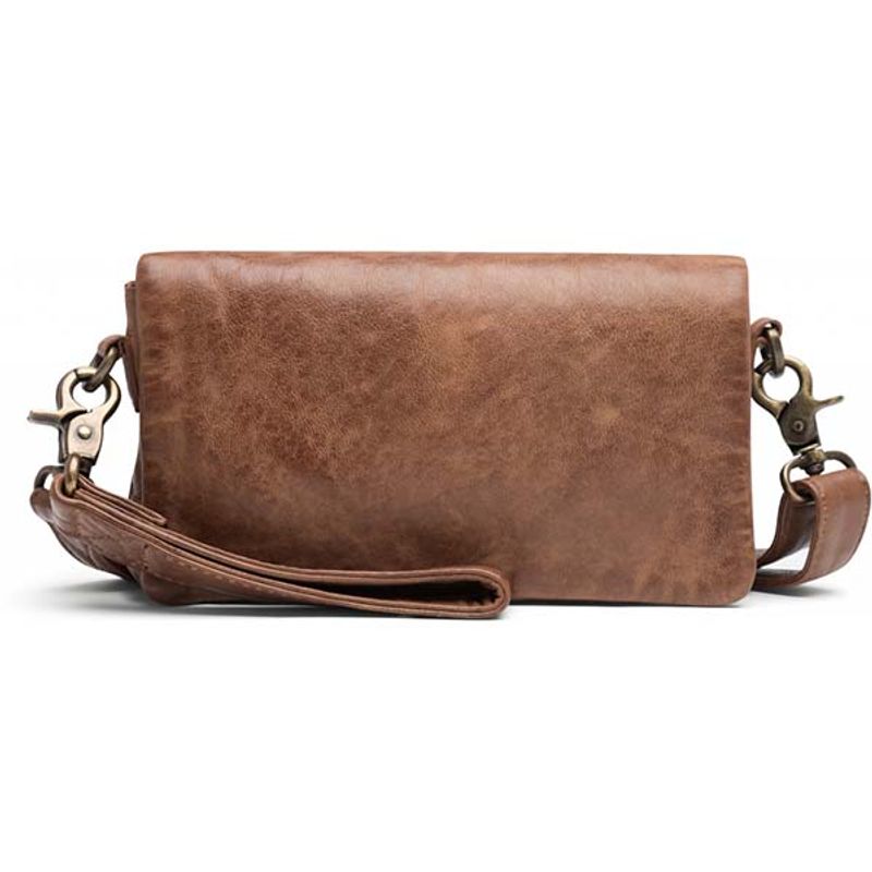 Clutch veske Power field chestnut brun Depeche