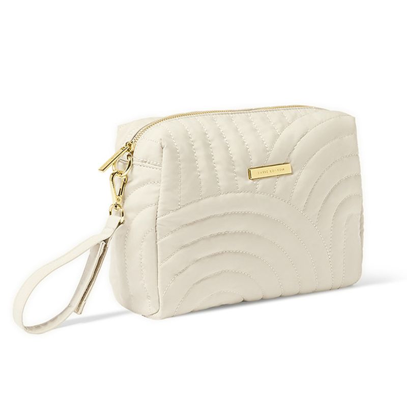 Toalettmappe QUILTED lys beige Katie Loxton 