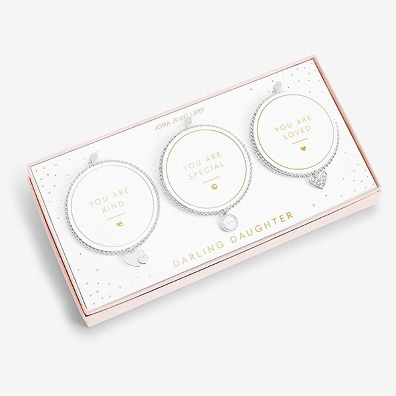 Gavesett DARLING DAUGHTER 3 armbånd Joma Jewellery
