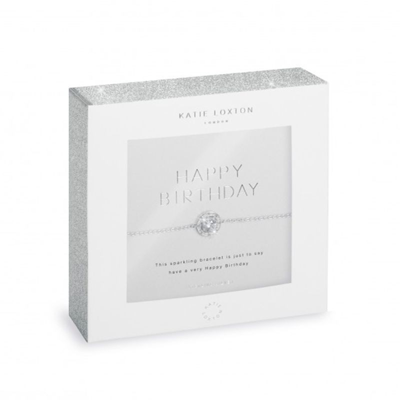 Armbånd Happy Birthday Sølv Katie Loxton