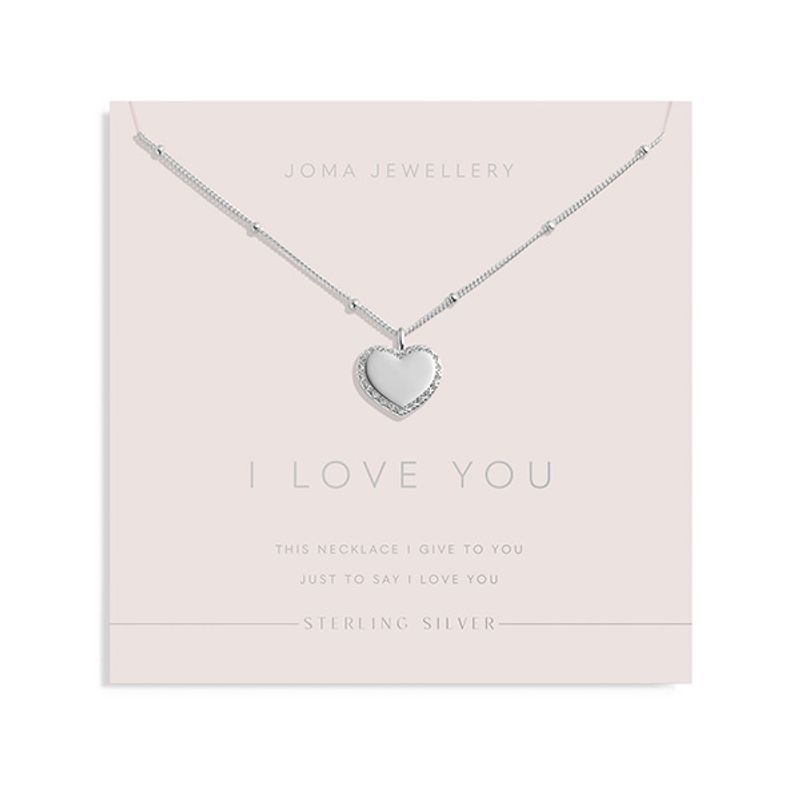 Smykke I LOVE YOU 925 sølv Joma Jewellery