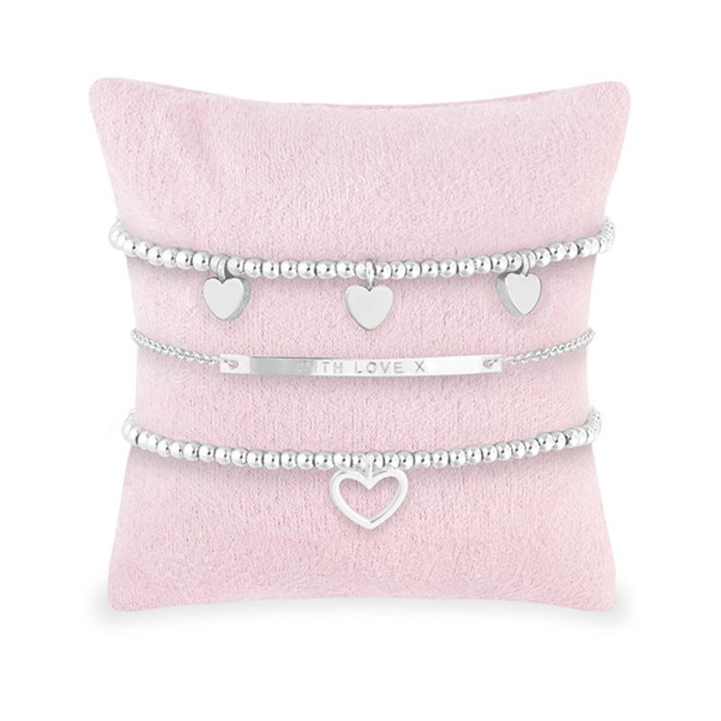 Gavesett WITH LOVE 3 stk armbånd Joma Jewellery