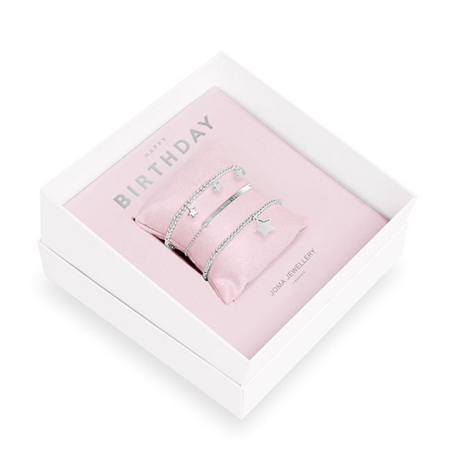 Hovedbilde Gavesett HAPPY BIRTHDAY 3 stk armbånd Joma Jewellery