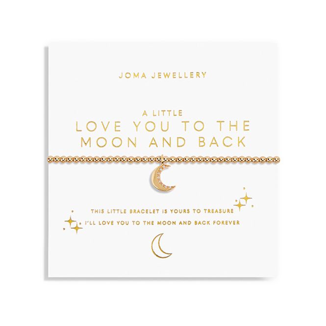 Hovedbilde Armbånd LOVE YOU TO THE MOON AND BACK Gold A Little Joma Jewelle