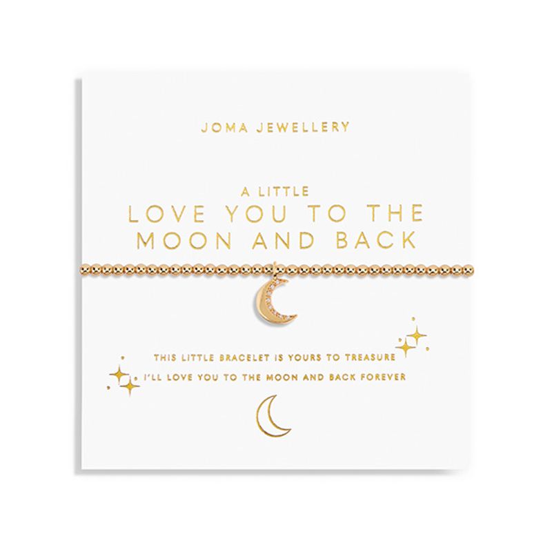 Armbånd LOVE YOU TO THE MOON AND BACK Gold A Little Joma Jewelle
