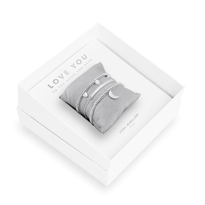 Hovedbilde Gavesett LOVE YOU TO THE MOON 3 stk armbånd Joma Jewellery