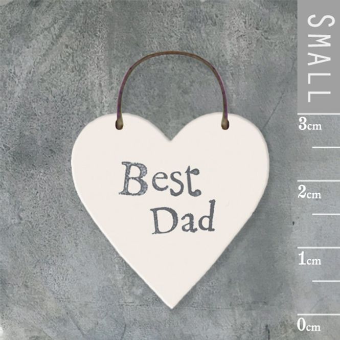 Hovedbilde Mini skilt hjerte Best dad East of India