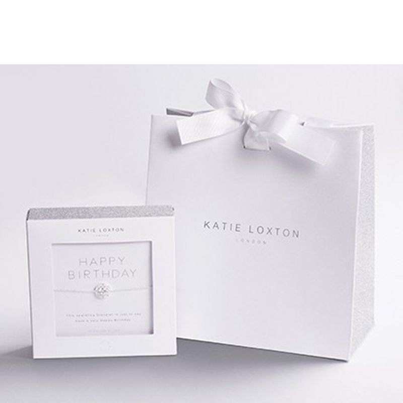 Armbånd Happy Birthday Sølv Katie Loxton
