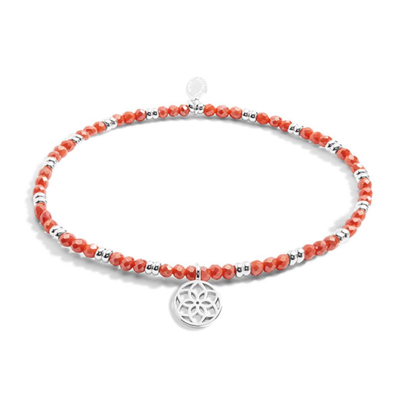 Armbånd BOHO BEADS DREAMCATCHER korall Joma Jewellery