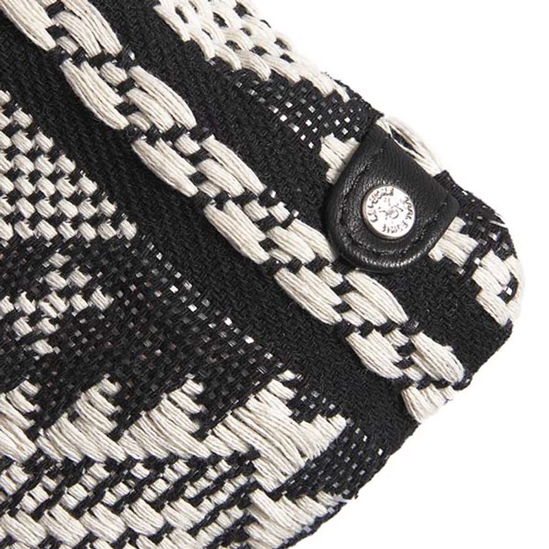 Clutch veske SOFT LUXURY svart offwhite Depeche