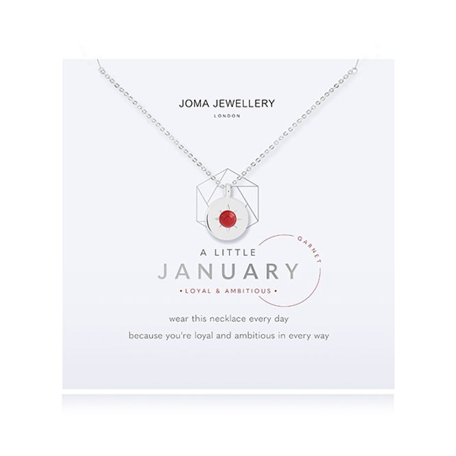 Hovedbilde Smykke JANUAR fødselsstein Garnet Joma Jewellery