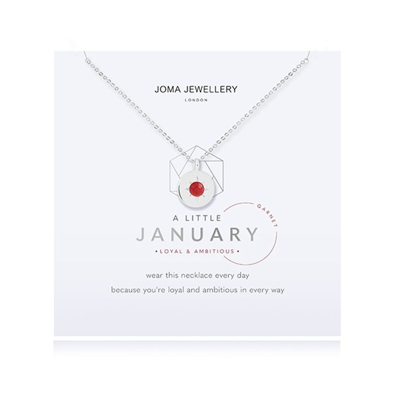 Smykke JANUAR fødselsstein Garnet Joma Jewellery