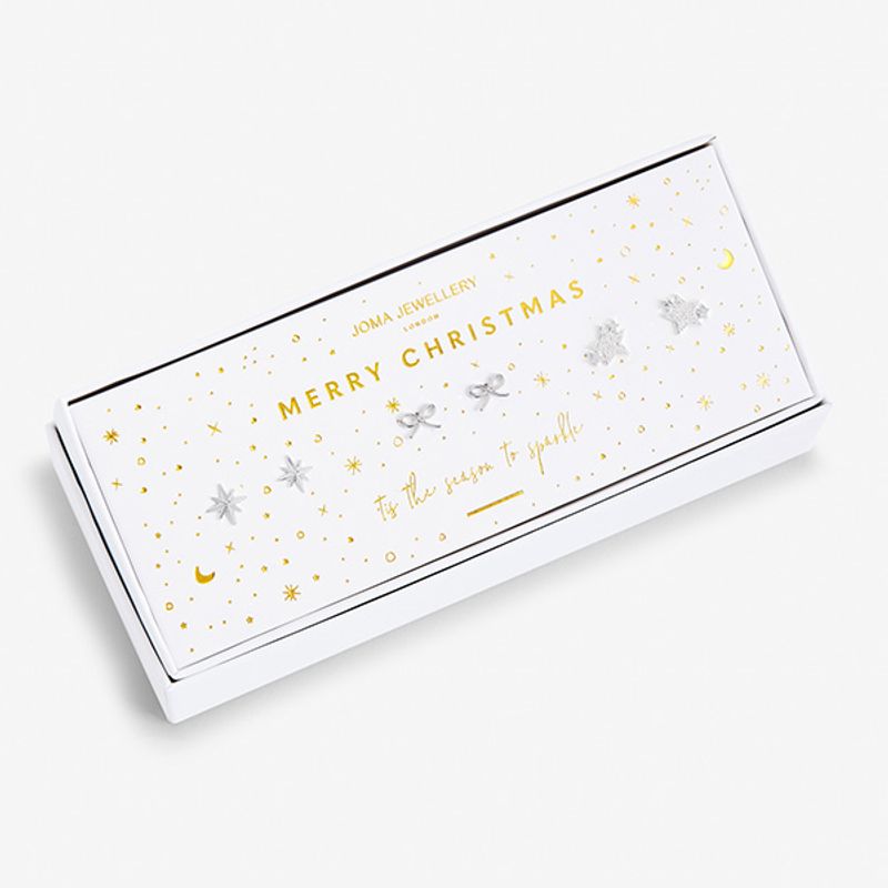 Gavesett øredobber MERRY CHRISTMAS Joma Jewellery