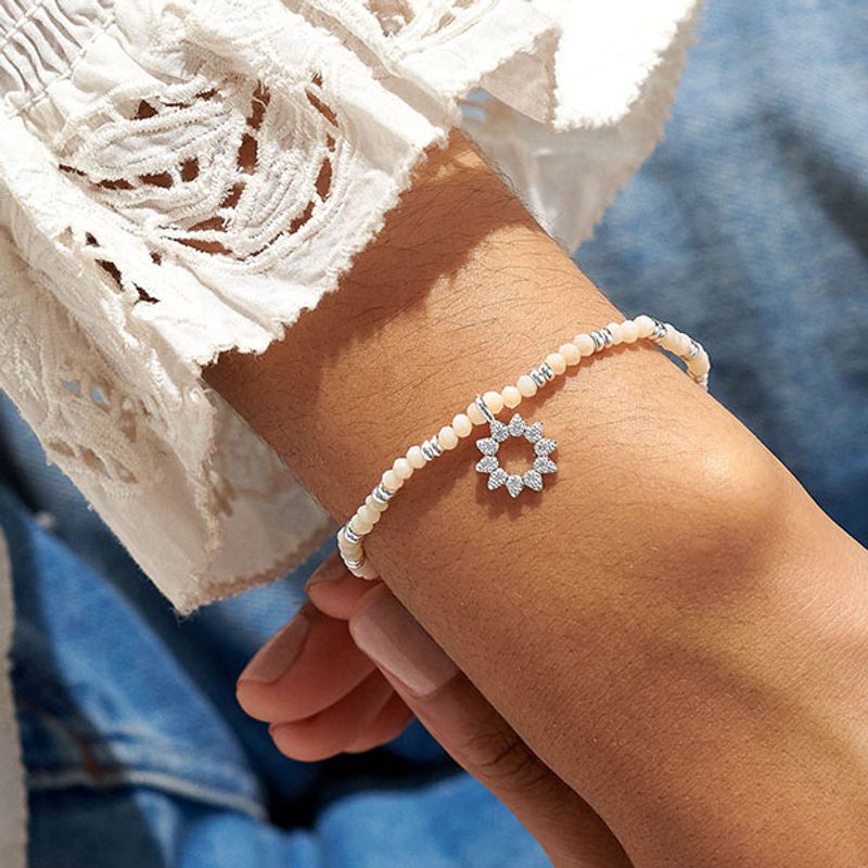 Armbånd BOHO BEADS SUN hvit Joma Jewellery
