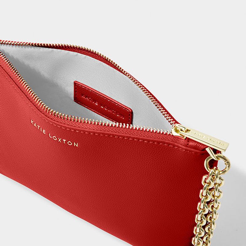 Clutch veske ASTRID CHAIN rød Katie Loxton