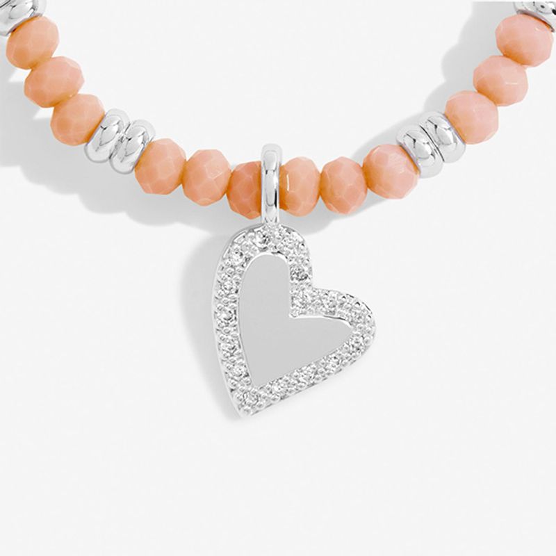 Armbånd BOHO BEADS HEART oransje Joma Jewellery