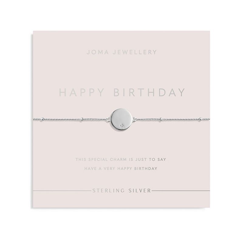 Armbånd HAPPY BIRTHDAY 925 sølv Joma Jewellery