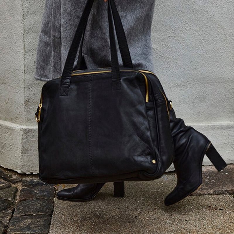 Shopper veske GOLDEN CHIC svart Depeche