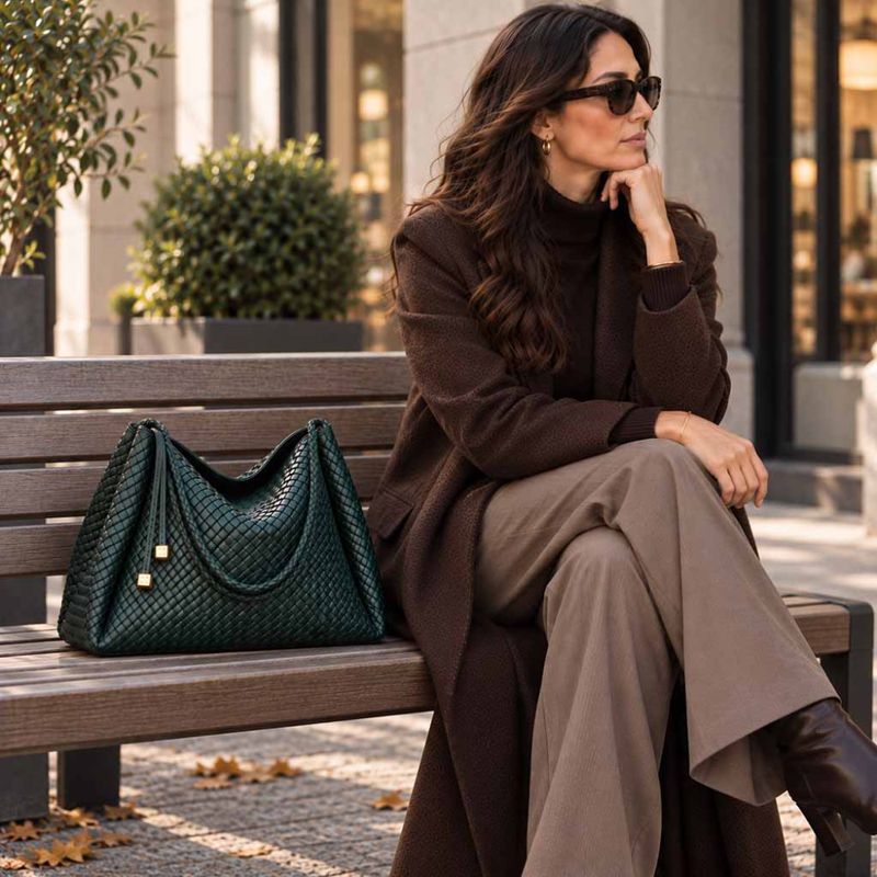 Skulderveske NOVA deep teal mørk blågrønn Katie Loxton