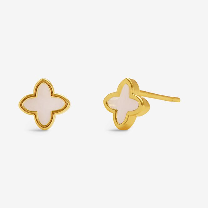 Hovedbilde Øredobber WHITE CLOVER Signature Clover Joma Jewellery