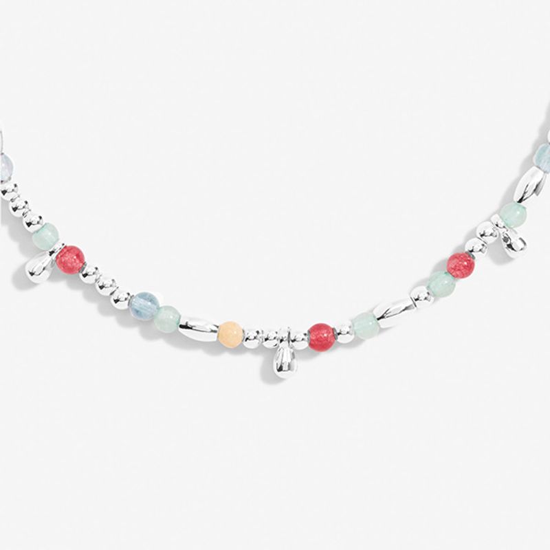 Ankelkjede MULTI STONE sølv Joma Jewellery