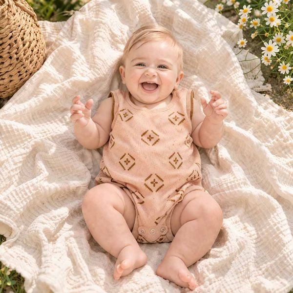 Baby Romper Suit Rose FUB