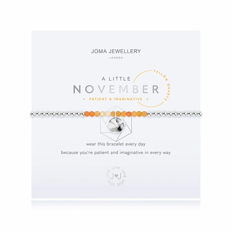 Armbånd NOVEMBER fødselsstein Yellow Quartz Joma Jewellery