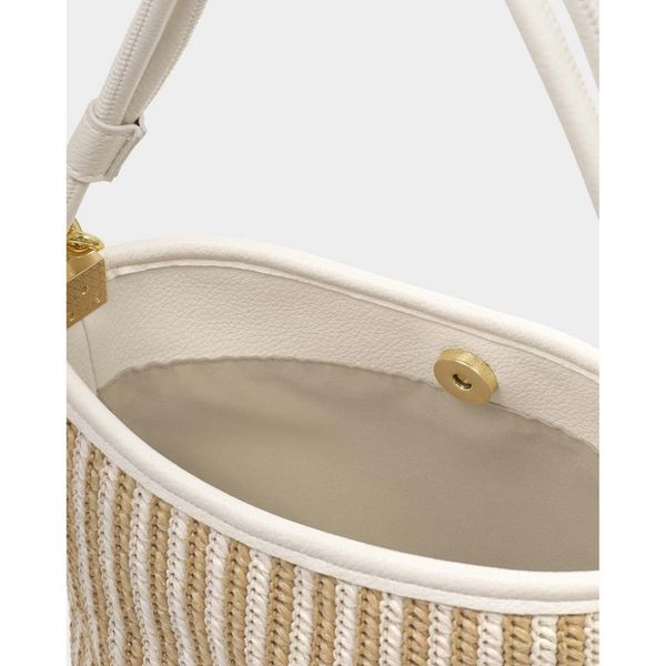 Skulderveske - håndveske SORRENTO Raffia beige Katie Loxton 