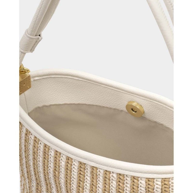 Skulderveske - håndveske SORRENTO Raffia beige Katie Loxton 