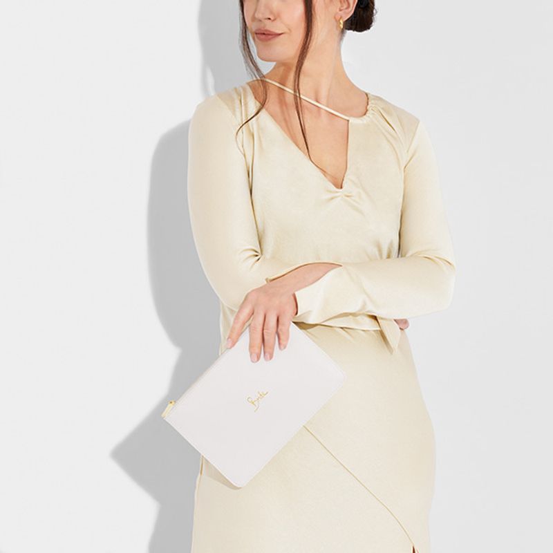 Clutch veske BRIDE hvit Katie Loxton