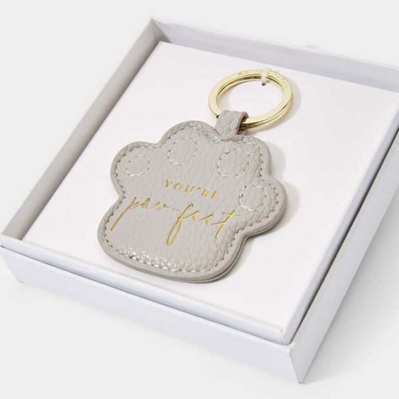 Nøkkelring YOU'RE PAW-FECT grå Katie Loxton