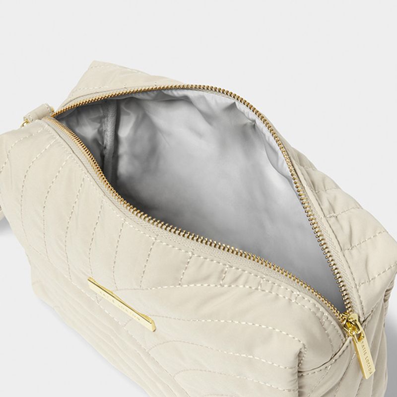 Toalettmappe QUILTED lys beige Katie Loxton 