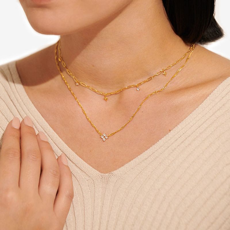 Smykke STACKS OF STYLE STJERNE 2 in 1 gull Joma Jewellery