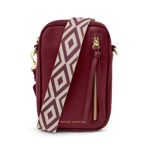 Hovedbilde Mobilveske HALLIE cherry burgunder Katie Loxton