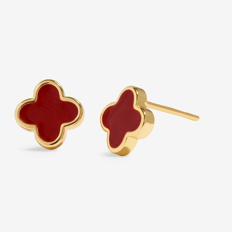 Øredobber RED CLOVER Signature Clover Joma Jewellery