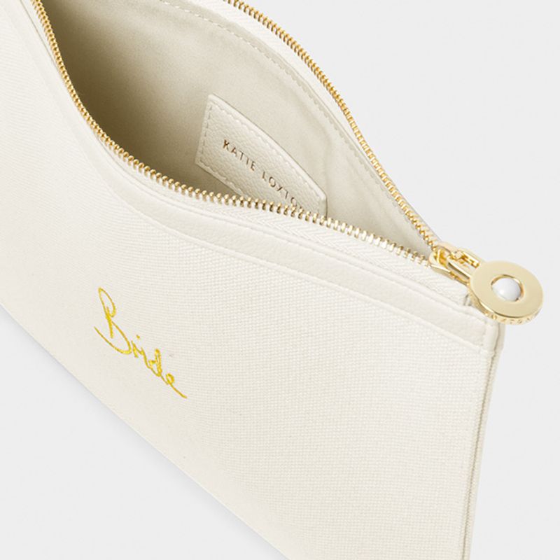 Clutch veske BRIDE kanvas offwhite Katie Loxton