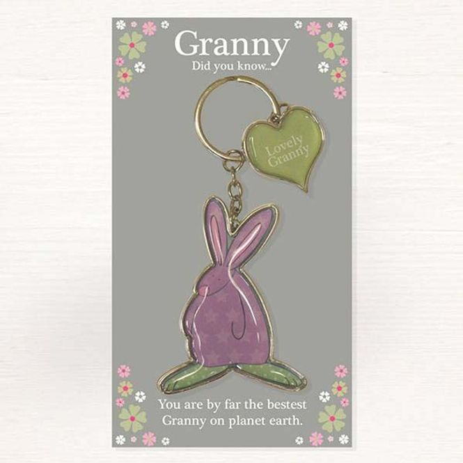 Hovedbilde Nøkkelring Bestemor Lovely Granny Rufus Rabbit    