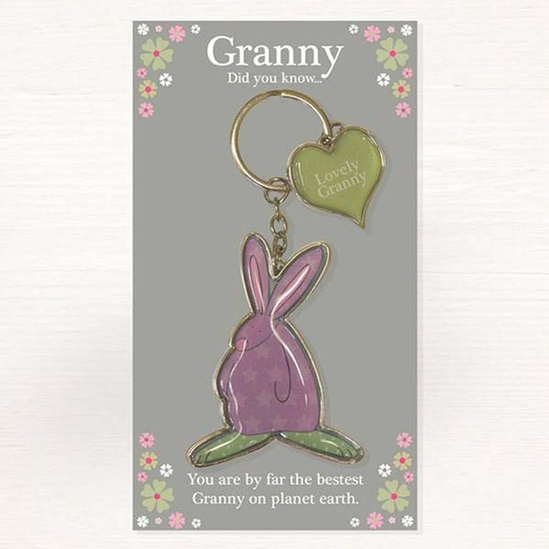 Nøkkelring Bestemor Lovely Granny Rufus Rabbit    