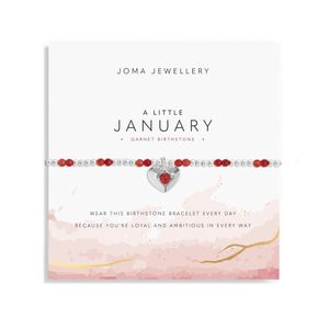 Hovedbilde Armbånd JANUAR fødselsstein Garnet Joma Jewellery