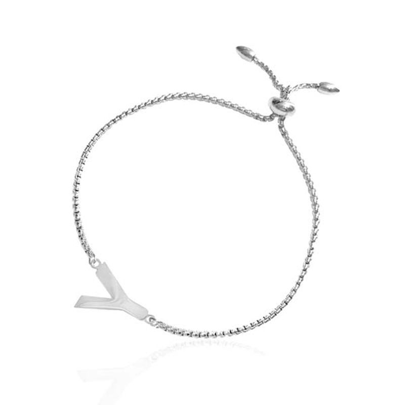 Armbånd bokstav Y sølv Ioaku