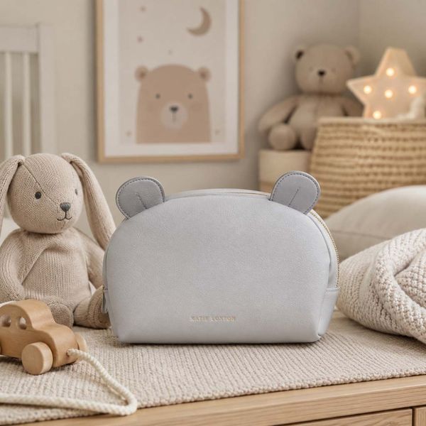 Toalettmappe med ører grå baby/barn Katie Loxton