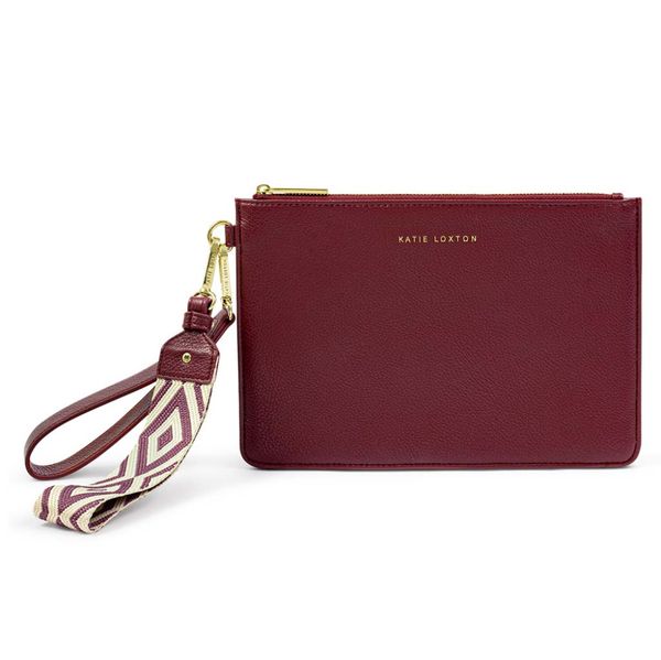 Clutch veske HALLIE cherry burgunder Katie Loxton