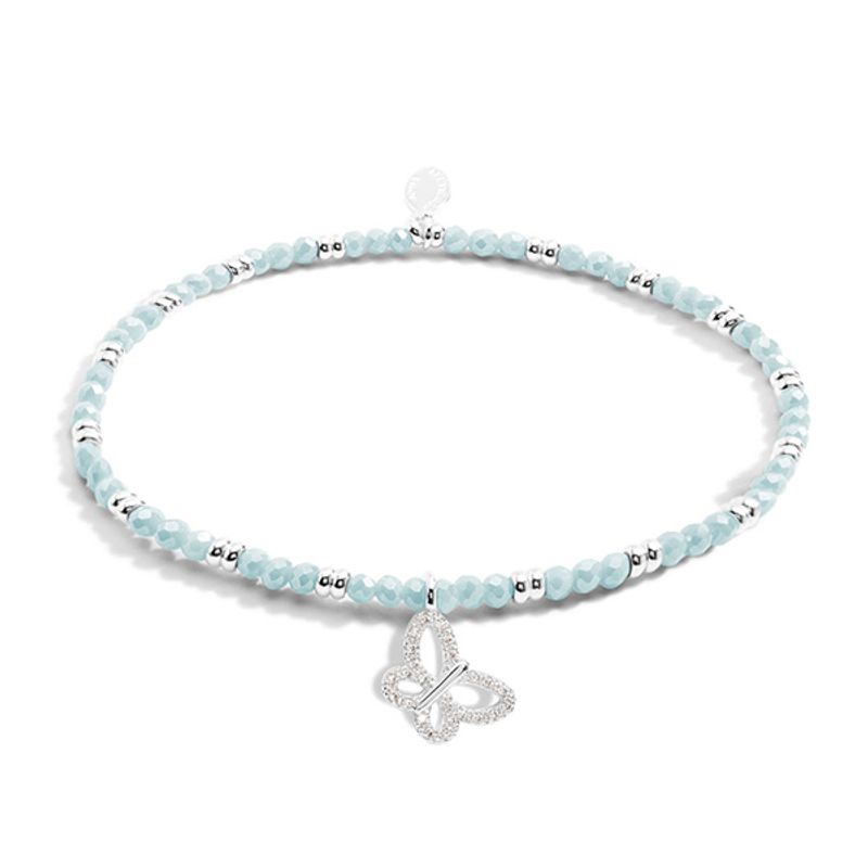 Armbånd BOHO BEADS BUTTERFLY blå Joma Jewellery